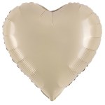 Мини-сердце с клапаном, Кремовый, Сатин