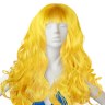 Парик карнавальный, Локоны, Желтый