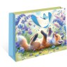 Пакет ламинированный Лисенок с бабочкой на лугу