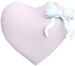 Сердце, Белый бант, Розовый