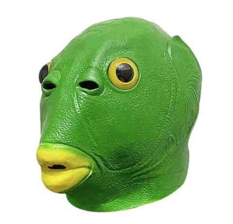 Маска латексная Зеленая рыба