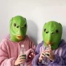 Маска латексная Зеленая рыба