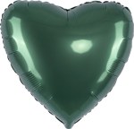 FM Сердце, Темно-зеленый, Сатин