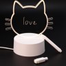 Ночник iLikeGift с маркером "Кот", USB