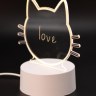 Ночник iLikeGift с маркером "Кот", USB