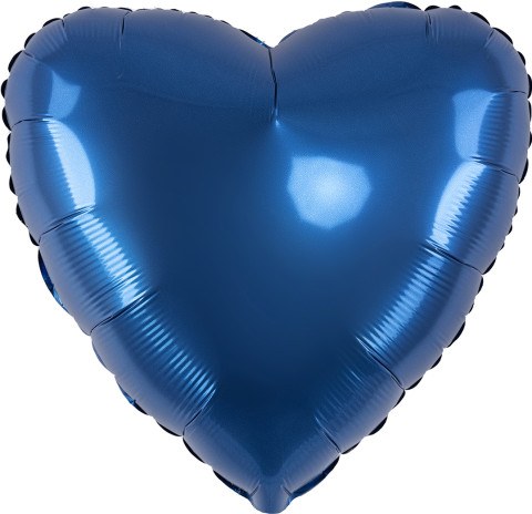 FM Сердце, Темно-синий, Сатин