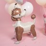 Фигура 3D Пудель в колпачке, Коричневый