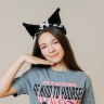 Карнавальный ободок «Кошка» аниме с рюшками, черный