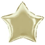 Микро-звезда с клапаном, Белое золото, Металлик