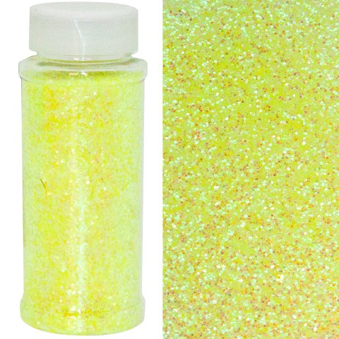 Конфетти фольга Шестиугольники, Желтый, Перламутр