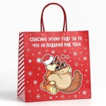 Пакет подарочный новогодний «Спасибо этому году» #нг