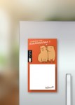 Магнитный блок для заметок  ПО-ПЛАНУ. "Влюбленные капибары", плотность 80 г.