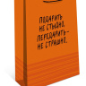 Пакет ламинированный "Подарить не стыдно…" Оранжевый