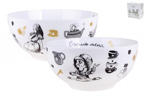 Салатник Безумное чаепитие "Съешь меня" Салатник Безумное чаепитие "Съешь меня"