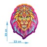 Пазл фигурный в рамке «Лев», на подложке, 67 деталей