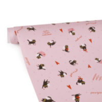 Упаковочная бумага Амуры Ля-Муры (котики), Розовый