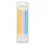 Свечи тортово-коктейльные Микс Макаронс с держателями