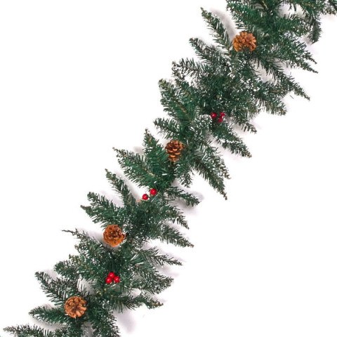 Хвойная гирлянда Заснеженная с ягодами / 240 веток