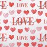 Бумага упаковочная глянцевая LOVE