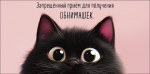 Конверт для денег Запрещенный прием для получения обнимашек Пушистый Кот