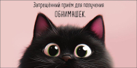 Конверт для денег Запрещенный прием для получения обнимашек Пушистый Кот