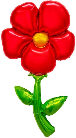 Фигура Цветок, Красный (надув воздухом)
