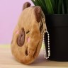Кошелёк плюшевый "Спящая капибара", коричневый