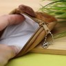 Кошелёк плюшевый "Спящая капибара", коричневый