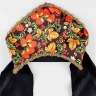 Кокошник карнавальный «Русские узоры», черный