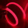 Гибкая круглая неоновая светодиодная лента 360 градусов Красный свет d12мм