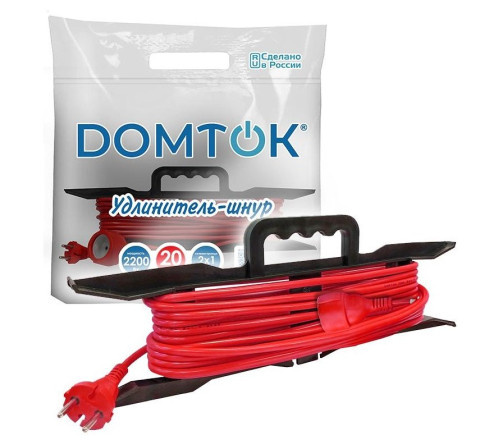 Удлинитель-шнур на катушке DOMTOK