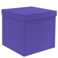 Коробка сюрприз Фиолетовая, самосборная крышка