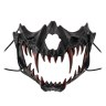 Карнавальная маска, Звериный оскал, Черный/Красный