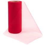 Фатин в рулоне Красный