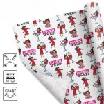Бумага упаковочная крафтовая белая «Королеве», 18+