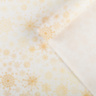 Крафт-бумага упаковочная "Белое золото"  Снежинки