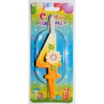 Распродажа! Свеча тортовая цифра Солнечная 4