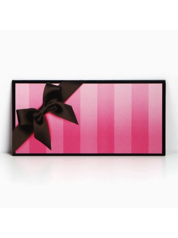 Конверт для денег «Черный бантик», розовый