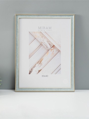 Фоторамка для фото 30×40 см «МИРАМ», пластик, морской, (пластиковый экран)