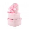 Коробка Сердце с бантом, Розовый