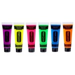 Грим для лица, неон, светится в темноте, МИКС