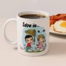 Кружка "Love is...", в подарочной упаковке, фарфор