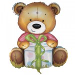 G Фигура Милый мишка, с подарком / Cute bear