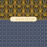 Открытка С Юбилеем, строгий орнамент, Лак твин, фольга холодная.