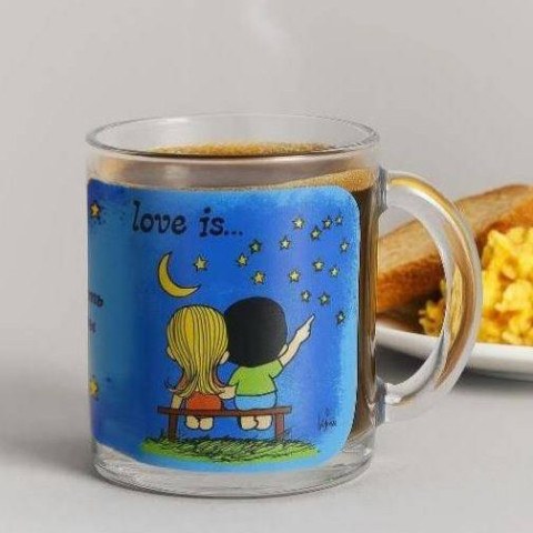 Кружка «Love is...Смотреть на звезды», стекло