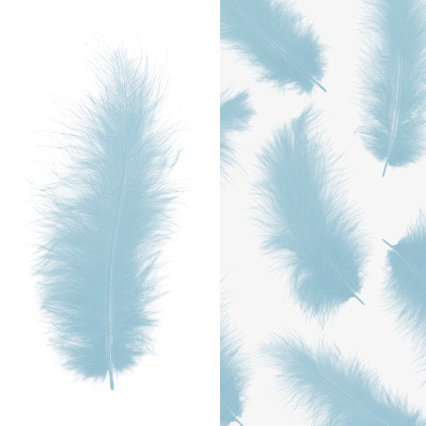 Перья, Премиум, Ретро Голубой