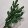 Ветка еловая новогодняя без декора, темно-зеленый