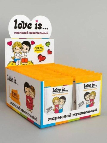 Мармелад жевательный “Love is” ЖуйМиксик "Клубника-банан"
