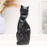 Фигурка гипс «Котики с изгибом», чёрный