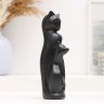 Фигурка гипс «Котики с изгибом», чёрный